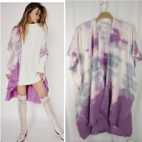 Free People Accessories - NEW Free People Soft Tie Dye Kimono Cover up